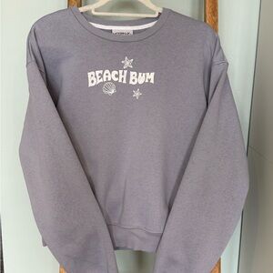 Modern Lux Lavender Graphic Crewneck Sweatshirt